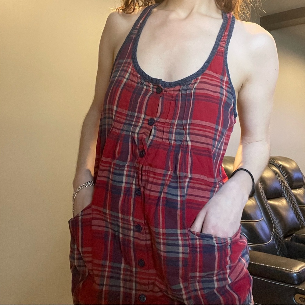 plaid tank dress - Picture 3 of 4